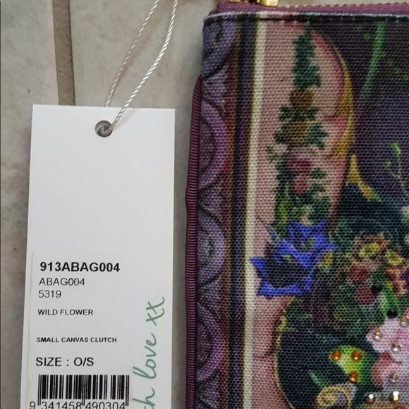 CAMILLA *Wildflower* small canvas clutch bag pouch - Picture 3 of 3